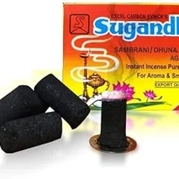 Sugandhi Sambrani | Dhuna | Export Quality | Dhoop Stick | Incense Stick | Agarbatti | Benzoin | Loban | Multi-Purpose, 20 Dhoop Sticks per Box with One Metal Plate (20 Dhoop Sticks x 3 Boxes)-picture-51
