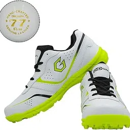 Academy White/Green Cricket Shoes Size-2 with TR-77-W Cricket Leather Ball Veg Tanned White-image-52