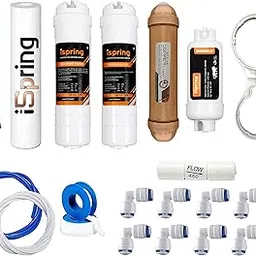 iSpring Ro Service Complete Ro Purifier Copper Filter Service Kit Of 80 Gpd Membrane Water With All Accessories (1 Year Full Service Kit With Copper)-picture-29