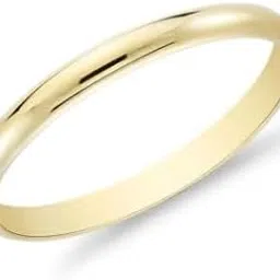 goldhartz 925 Sterling Silver Plain Band Ring in Rose Gold-picture-42