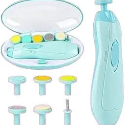 Trusted New Baby Nail File Electric || Baby Nail Trimmer with 6 Grinding Heads Safe for Newborn Baby Baby Nail Clippers with Light || Electric Baby Nail Trimmer(Multicolor) Nil Exporttanza-P4837-picture-21