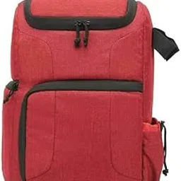 leemasing Large Camera Accessory Bag Shoulder Backpack Rucksack Outdoor Photography for Women Men Outdoor Hiking Travel (Red)-picture-10