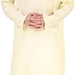 amazon brand - anarva Men's Cotton Solid Kurta Set Mandarin Collar Regular Fit Long Sleeves Ethnic Dress-picture-30