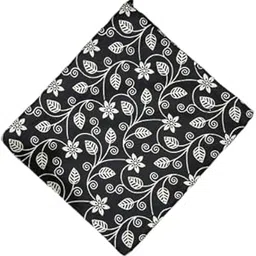 Meena Fabrics Black Floral Print Cotton Fabric for Unstitched Suit – Soft Dress Material for Sewing, Quilting, DIY Crafts & Summer Clothing (2.5 Meter) Pack of 1-picture-48