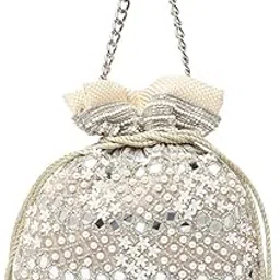 rocia By Regal Women Heavy Hand Embroidered Potli-picture-15