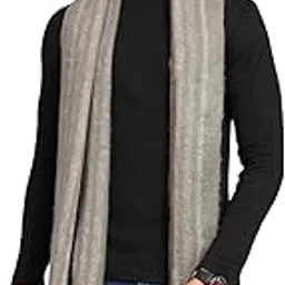 Ravaiyaa - Attitude is everything Acrylic Wool Muffler for Men/Boys Reversible Cashmere Scarf for Winters 72"x14" Inch (Grey)-picture-10