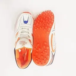 Sportsworld Men, Boys Lordstown Cricket Shoes/Studs Sports Shoes, (Orange & White Multicolor), 1 Pair, (Size: 7)-picture-23