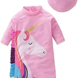 Kriva One Piece Swimwear Sun Protection Quick Multi Design Baby | Boys | Girls | Kids Swimsuit Ruffle (1-pcs)-picture-15