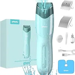 ENSSU Vacuum Hair Clippers for Kids, Rechargeable Vacuum Hair Cutter with 2 Modes for Children/Infant/, Waterproof Baby Hair Clippers Trimmers Cordless Haircut Kit in Large Hairs Storage Space image 1