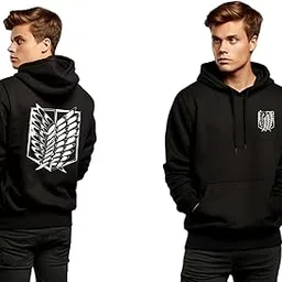 be crazy Anime Printed Black Hoodie/Graphic Printed Hoodie/Hoodie for Men & Women/Warm Hoodie/Unisex Hoodie-picture-45