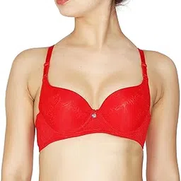 Women Poly Cotton Padded Wired Push-up Bra-image-53