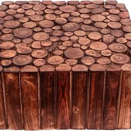 Square Wooden Stool, 20 cm, for Cafe, Outdoor, Living Room, Bedroom, Kitchen Square Small Wooden Stool for Cafe Outdoor Furniture Picnic Garden Living Room Bedroom Kitchen Home D�cor-picture-27