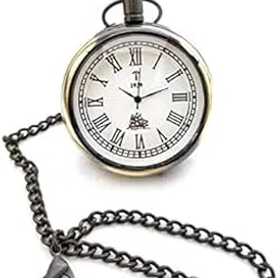 Brass Gold Ship Dial - Antique Pocket Gandhi Watch Royal Look Indian Handicraft Premium Gift Item-image-59