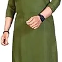 ashtang Men's Cotton Blend Zari Lining Straight Kurta-picture-48