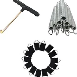 MERISHOPP® Trampoline Spring Pull Tool T-Hook Tent Peg Puller Extractor & V-Ring Buckle|Sporting Goods | Fitness Running & Yoga | Fitness Equipment & Gear | Trampolines-picture-45