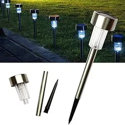 TECH LOGO ELECTRONICS Solar Pathway Garden Solar Light 10 LED Outdoor, Pathway, Home Decor, Waterproof, Decorative, Landscape,Bollard Lamp 2200mAh - Warm White-image-6