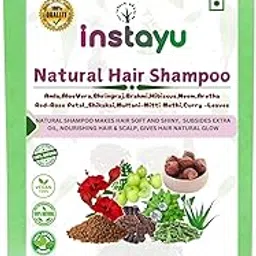 Instayu Natural Hair Shampoo Powder, 100g, with 13 Herbs including Amla, Aloe Vera, Brahmi, Neem-picture-32