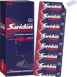 Saridon Advance Tablet for 5 in 1 Pain Relief, Pack of 8 Strips of 10 Tablets-picture-35