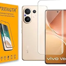 XTRENGTH Advanced HD+ Curved UV Tempered Glass Gorilla Screen Protector Designed for VIVO V60 5G - Full Screen Coverage with Easy Installation Kit (Anti-Scratch)-picture-29