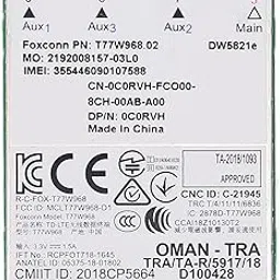 Acogedor DW5821E Wireless Card 3G/4G/5G, WiFi Card Network Adapter Suitable for PCI Express M.2 Specification 3042 Type Key.B Slot, for PC, Laptops, Multi-Coloured-picture-21