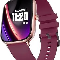 GameSir NovoLux HD Display Smartwatch for Men & Women Answer/Make Calls, Heart Rate Monitor, 113+ Sports Modes, Step Counter, IP68 Waterproof, Compatible with Android & iOS (Maroon)-picture-60