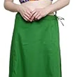 pistaa's Pistaa Women's Cotton Pak Green Colour Best Inskirt Saree petticoats-picture-28