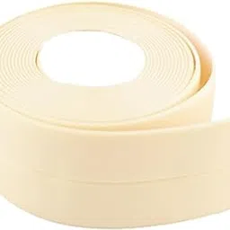 UJEAVETTE PVC Wall Sealing Strip Tape Waterproof Self Adhesive Caulk Kitchen Bathroom Beige-image-36