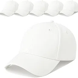 Unisex Cotton Baseball Cap Pack of 6 - Adjustable Solid Color Caps for Men & Women - Wholesale Lot for Bulk Purchase, Resale, Events, Outdoor Use-image-1