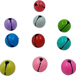 Rainbow Jingle Bells, 10 Pieces, 10 Color, Decorative Musical Sound Craft DIY Ghunghroo 12 mm-picture-33