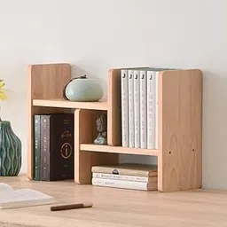 Book Shelve Book Holder, Decorative Minimalist Bookend for Shelves, Natural Wood, Modern Design, Desktop Library Organization for Your Home Beauty-picture-13