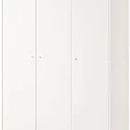 Ikea KLEPPSTAD Engineered Wood Wardrobe with 3 Doors, White 117x176 cm (46 1/8x69 1/4")-picture-42