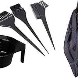 Hair Dyeing Kit – 1 Dye Bowl, 3 Professional Hair Coloring Brushes & Apron Sheet | Complete Salon-Quality Hair Coloring Set for Perfect Application | Essential Barber Styling Tools-picture-32