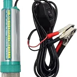 MYADDICTION Electric Oil Pump Water Oil Diesel Fuel Transfer for Vehicles Tractor Marina 5m Cable 12V-image-24