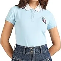 u.s. polo assn. Women's Embroidered Regular Fit Polo Shirt-picture-13