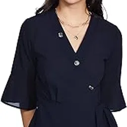harpa Women's Solid Regular Fit Blouse image 1