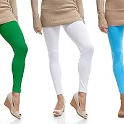 lili Women's Ankle Length Cotton Lycra Legging (Pack of-picture-16