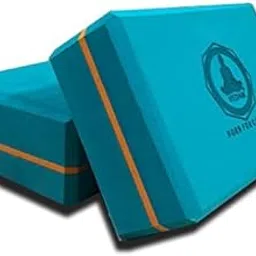 Vedam High Density EVA Foam Yoga Block Set of 2 For Men & Women | Improve Strength & Aid Balance (Aqua Orange)-image-85