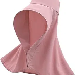 Wide Brim Shawl Sun Hat for Women Lightweight Climbing Hiking with Neck Flap Pink|Clothing, Shoes & Accessories | Womens Accessories | Hats-image-60