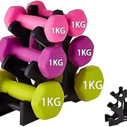 Dumbbell Rack, 3 Tier 23x22.5x8.5cm Dumbbell Rack PP Triangular Dumbbell Rack Stand Multilevel Weight Holder Storage Accessories for Home Gym Exercise-picture-11