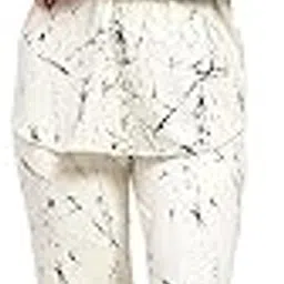 global republic Viscose Blend Abstract Print Shirt Collar Loungewear For Women (VW2504-A-VW2504-B)-picture-41