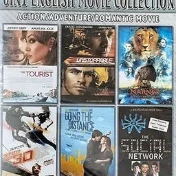 6 in 1 English Movie Collection (The Tourist, Unstoppable, Narnia, Step up 30, Going The Distance, The Social Network) DVD-image-46