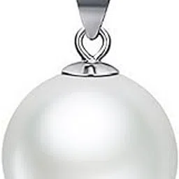 Genuine 925 Sterling Silver White Pearl Office Wear Pendant by Via Mazzini-picture-42