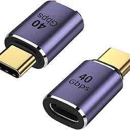 REDWIND USB C Male to Female Coupler USB4.0 Type C Expansion Adapter 40Gbps 100W Data Transfer Quick Charge Type C OTG for Laptop Tablet Phone, 2 PCS(Pass-throught Male)-image-61