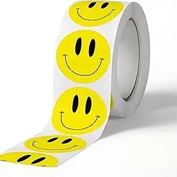 Smiley Face Stickers & Decorative Tape Set – 500 Round Stickers (1.5 Inch) + 10m Tape Roll | Fun DIY, Scrapbooking, Gift Wrapping & Classroom Rewards | Kids & Craft Supplies-picture-24