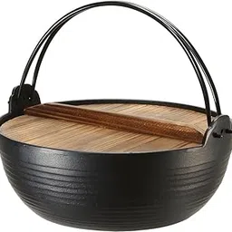 Ikenaga Ironworks Nambu Iron Round Pot, Made in Japan, Iron, Iron, Induction Compatible, Kappo, 11.8 inches (30 cm), Country Pot-picture-25
