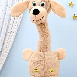 AAROHI TOYS Dancing Dog in Mud Brown – Battery Operated Talking Dog Toy That Dances, Records and Repeats, Plush Pet Animal Toy Gift for Toddlers, Boys and Girls Who Love Dogs, Age 3-image-11
