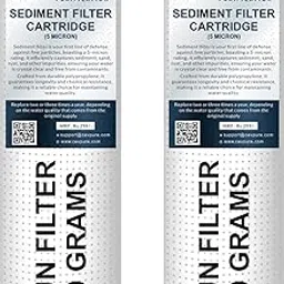 CevPure 120 Grams 10 Inch - 5 Micron Water Filter Candles, PP Spun Filter Candle for All Types of Water Purifier, Ro Filters, Ro PreFilter Cartridge, RO Sediment Water Filter (Pack of 2)-image-93