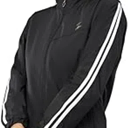 vilazo Women Solid Lightweight Water Resisant Wind Proof Casual Wind Cheater Jacket-picture-24