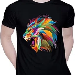 creativit Graphic Printed T-Shirt for Unisex Graphics Tshirt | Casual Half Sleeve Round Neck T-Shirt | 100% Cotton | D00255-50-picture-48