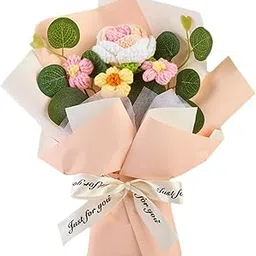 MERISHOPP Knitted Flowers Ornament for Birthday Teacher’ Day Wedding Pink|Home & Garden|Home D?©cor|Floral D?©cor-image-38
